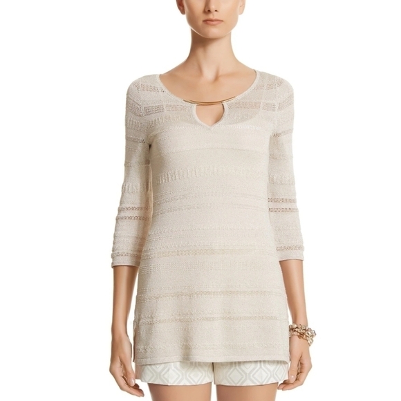 White House Black Market Keyhole Tunic - Picture 1 of 10